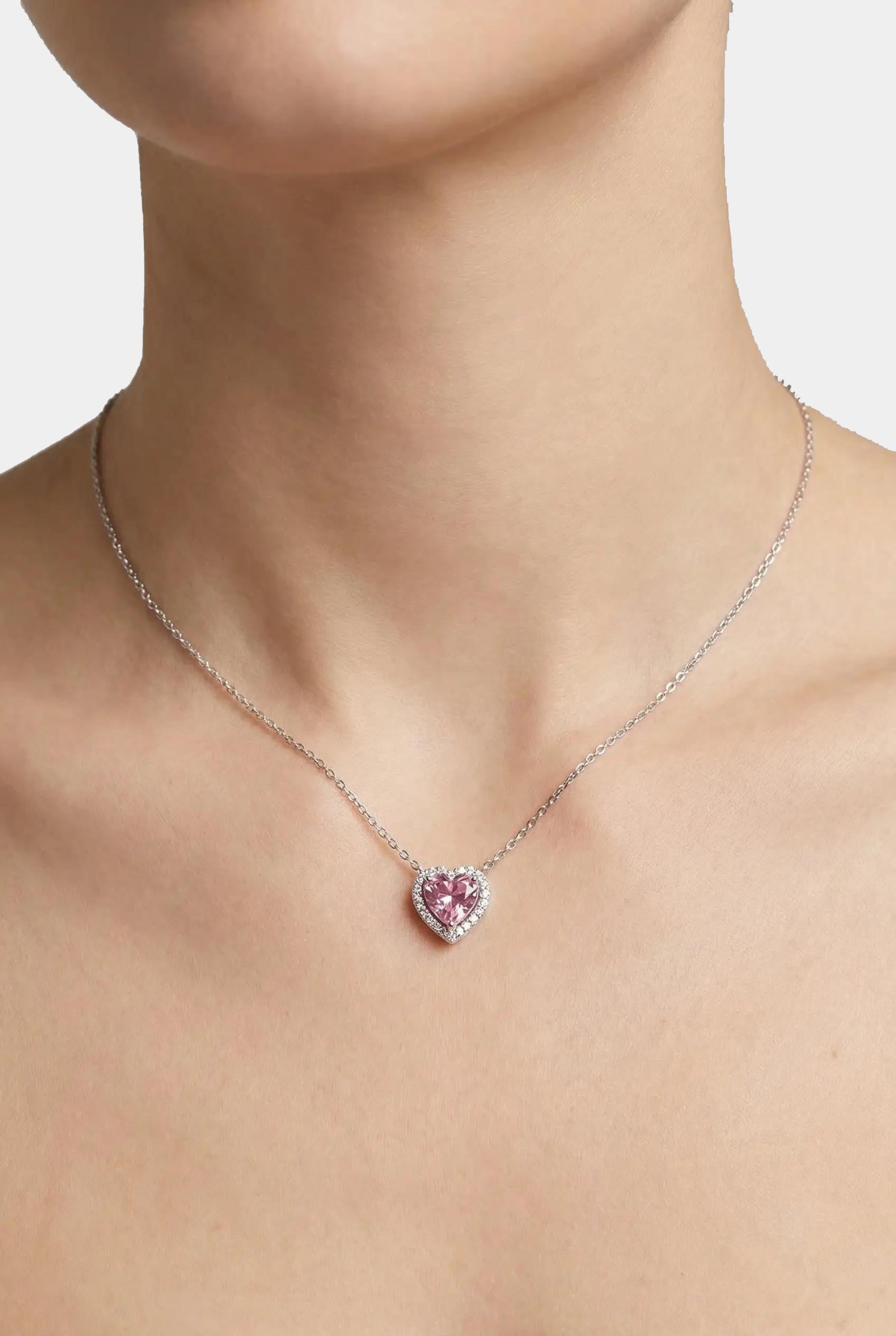 Сребърно колие - Розова Любов