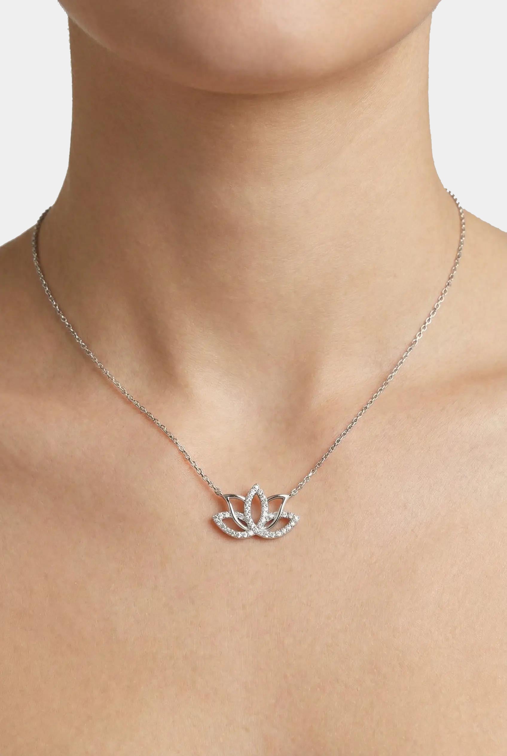 Сребърно колие - Лотосова Хармония