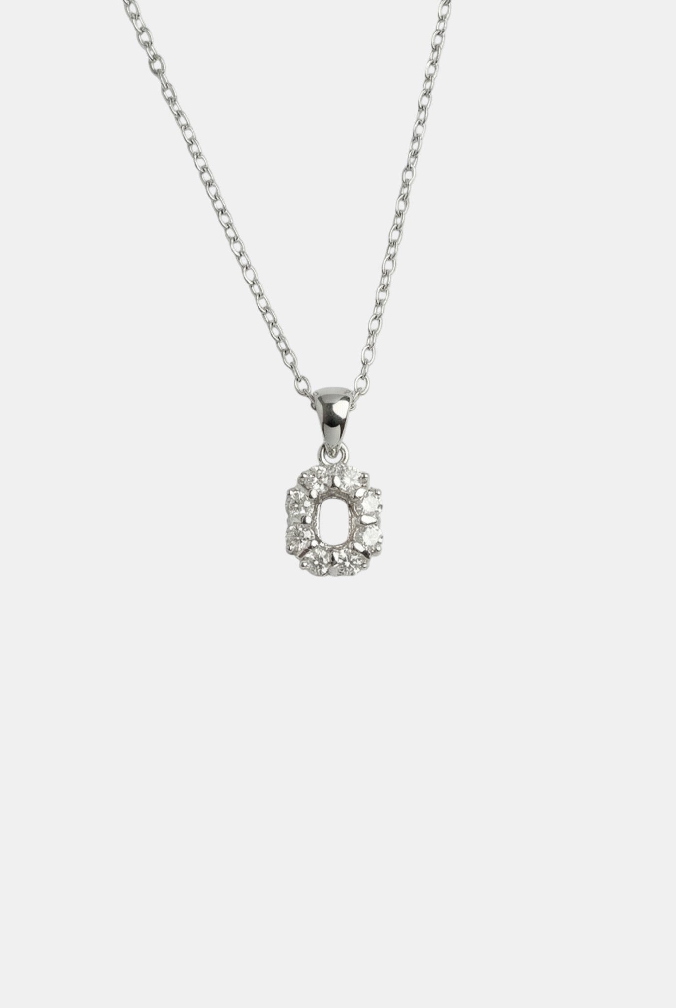 Сребърно колие - Овален блясък