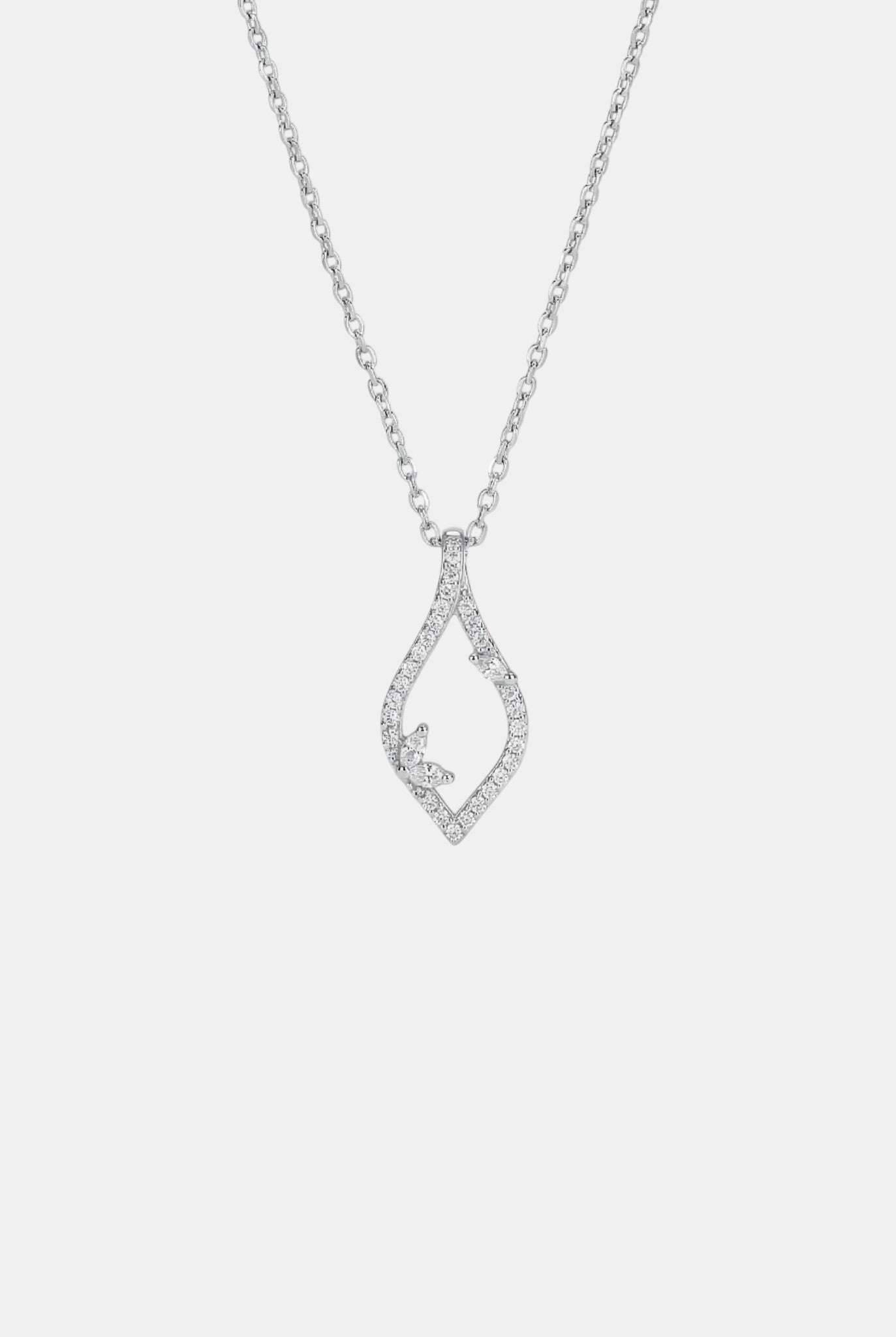 Сребърно колие - Сребърен лист