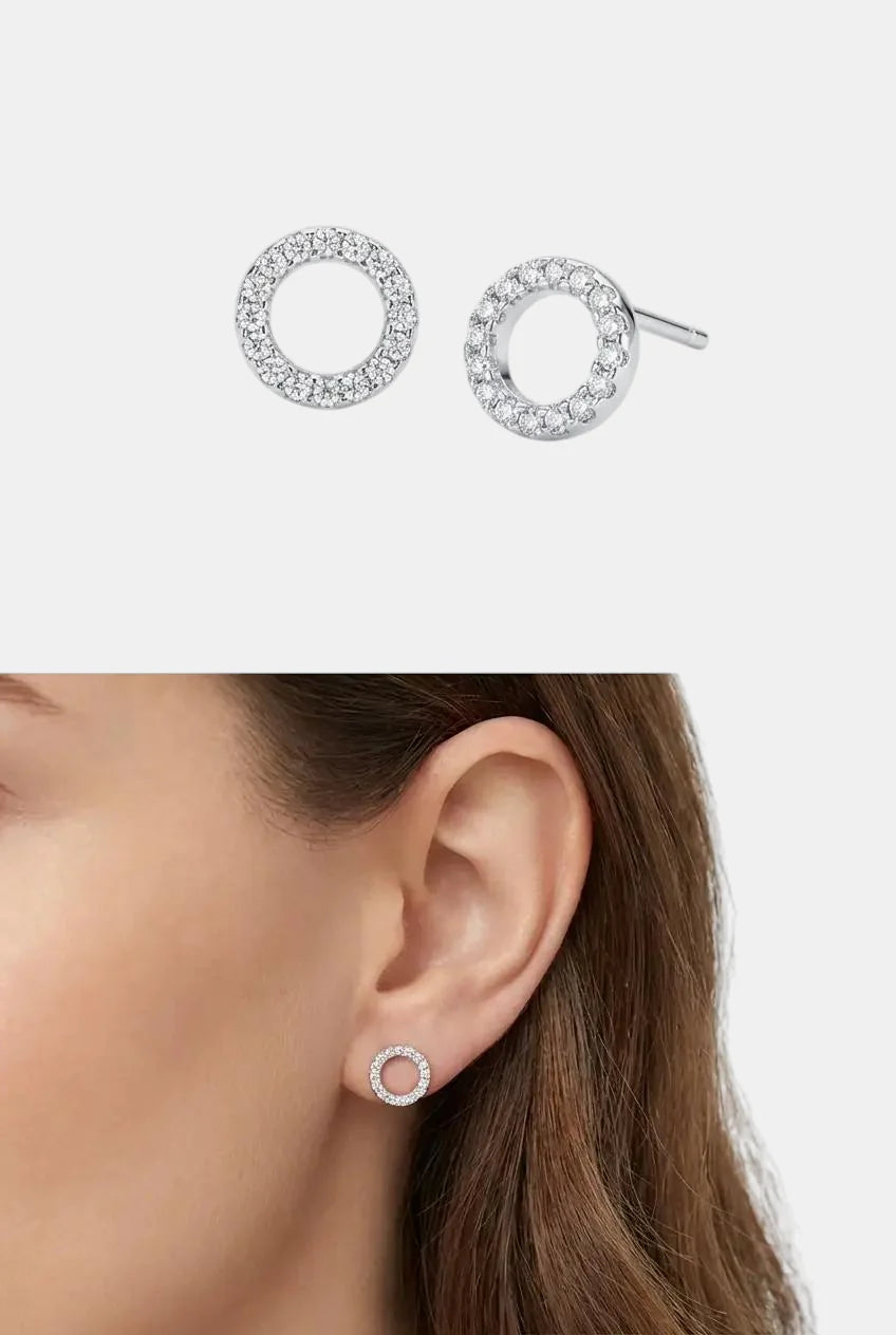 Сребърни обеци – Дискретен Блясък