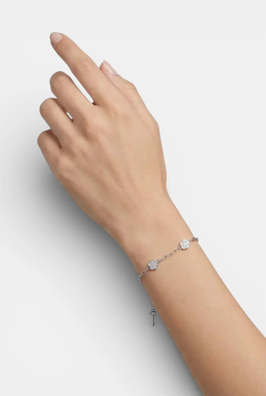 Сребърна гривна - Нежен ключ