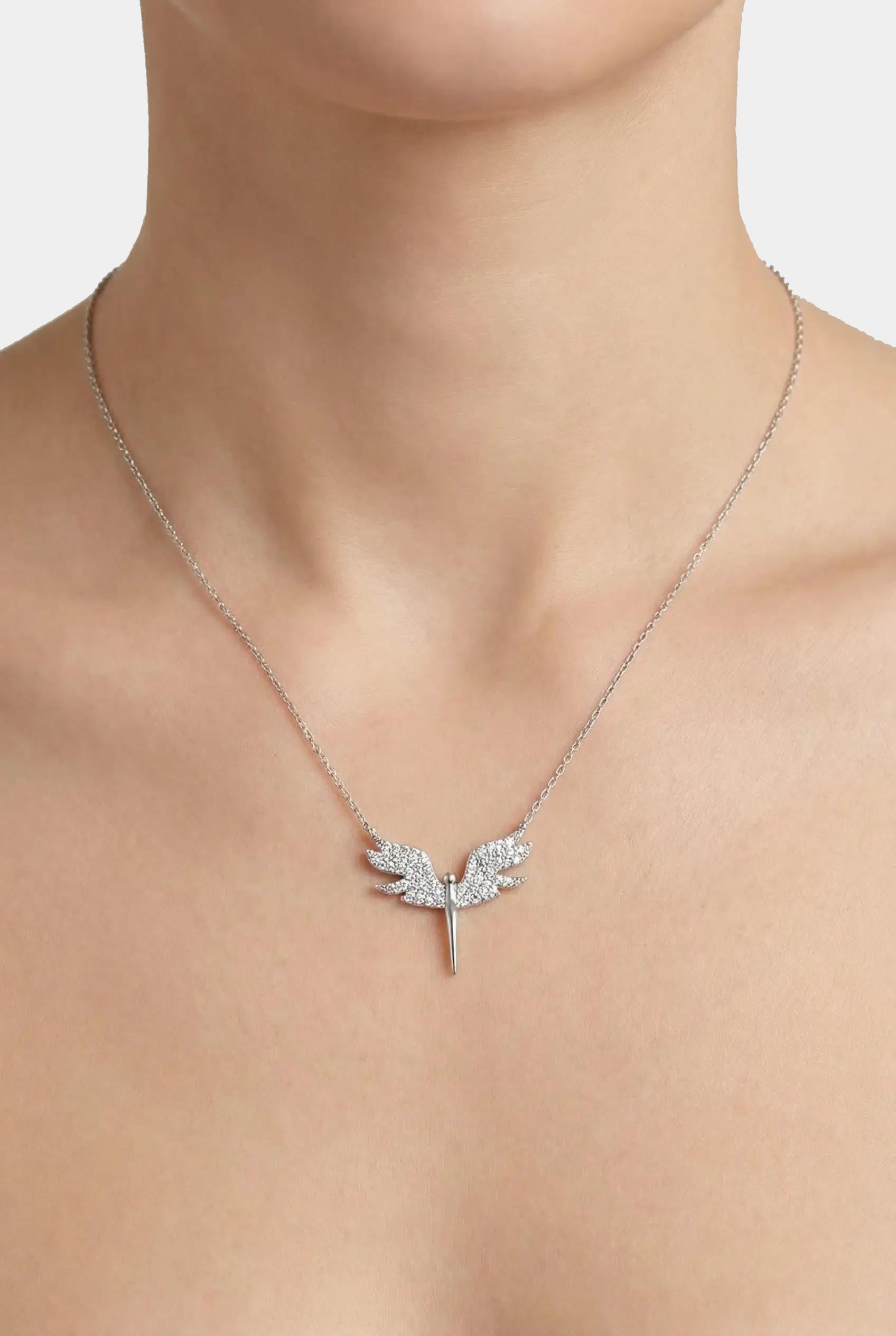 Сребърно колие - Блестящ Феникс