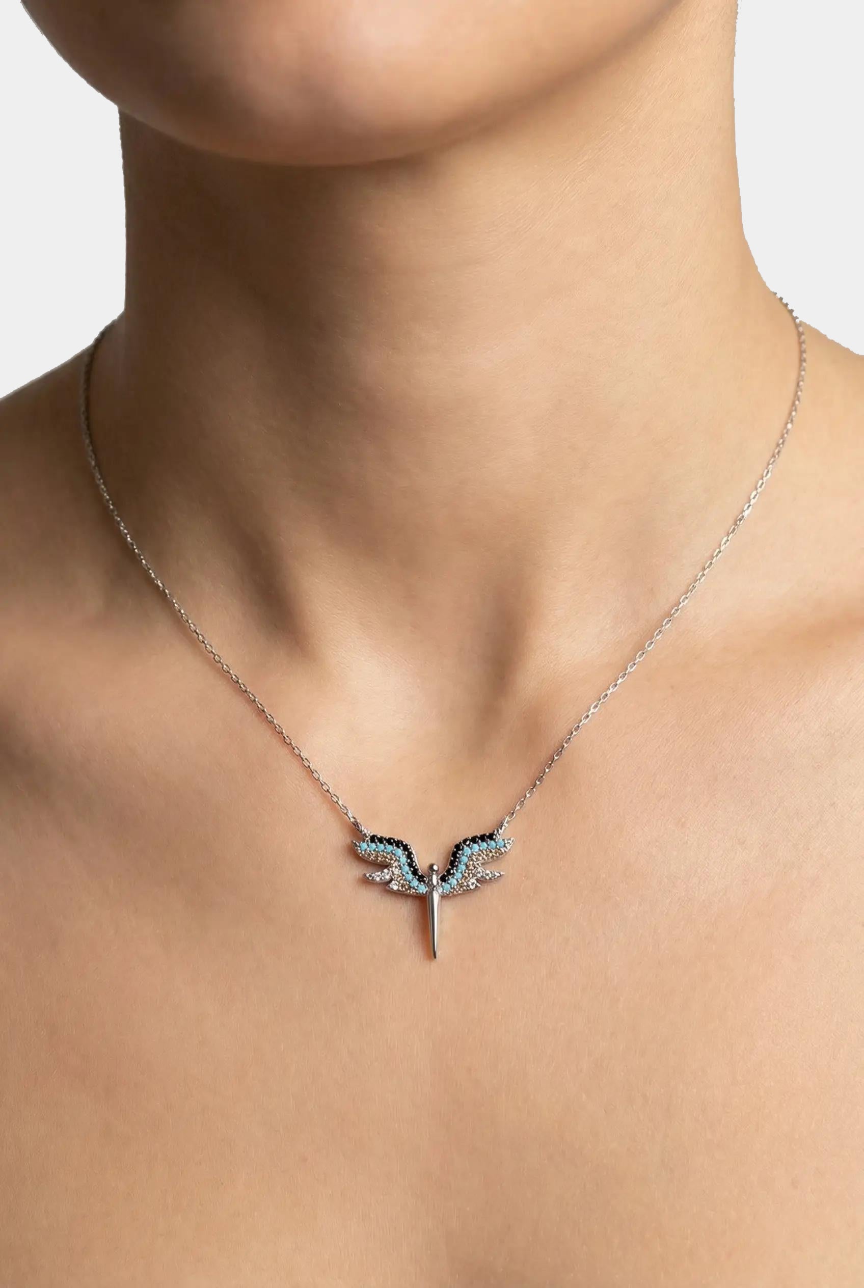 Сребърно колие - Небесен Феникс