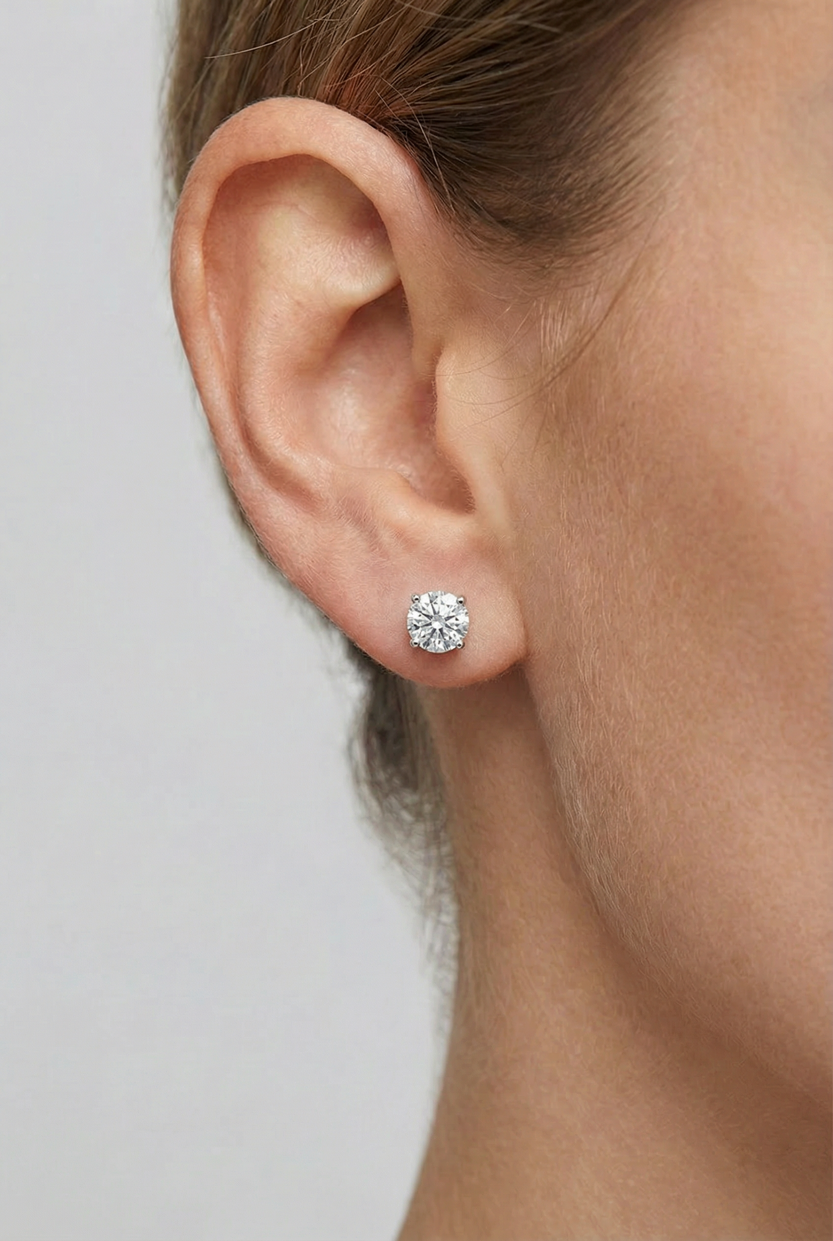 Сребърни обеци - Класически Блясък