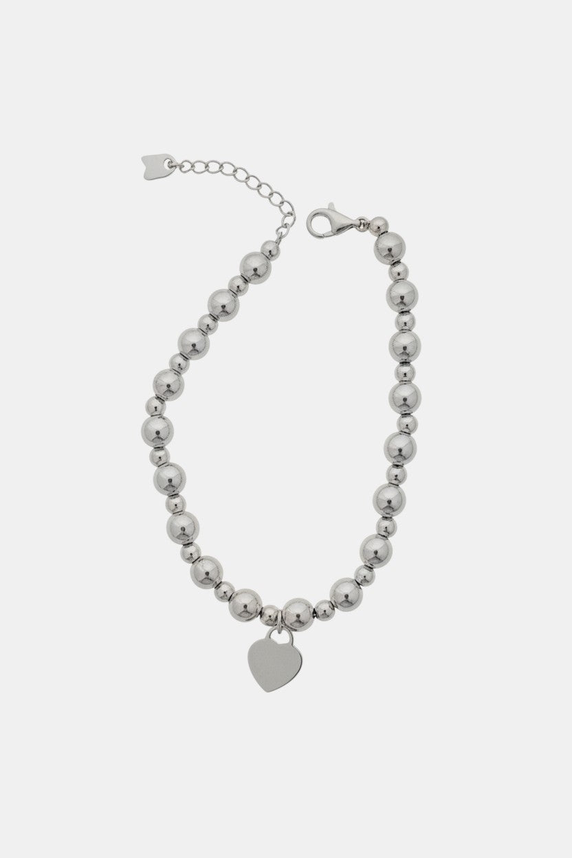 Сребърна гривна – Нежно сърце