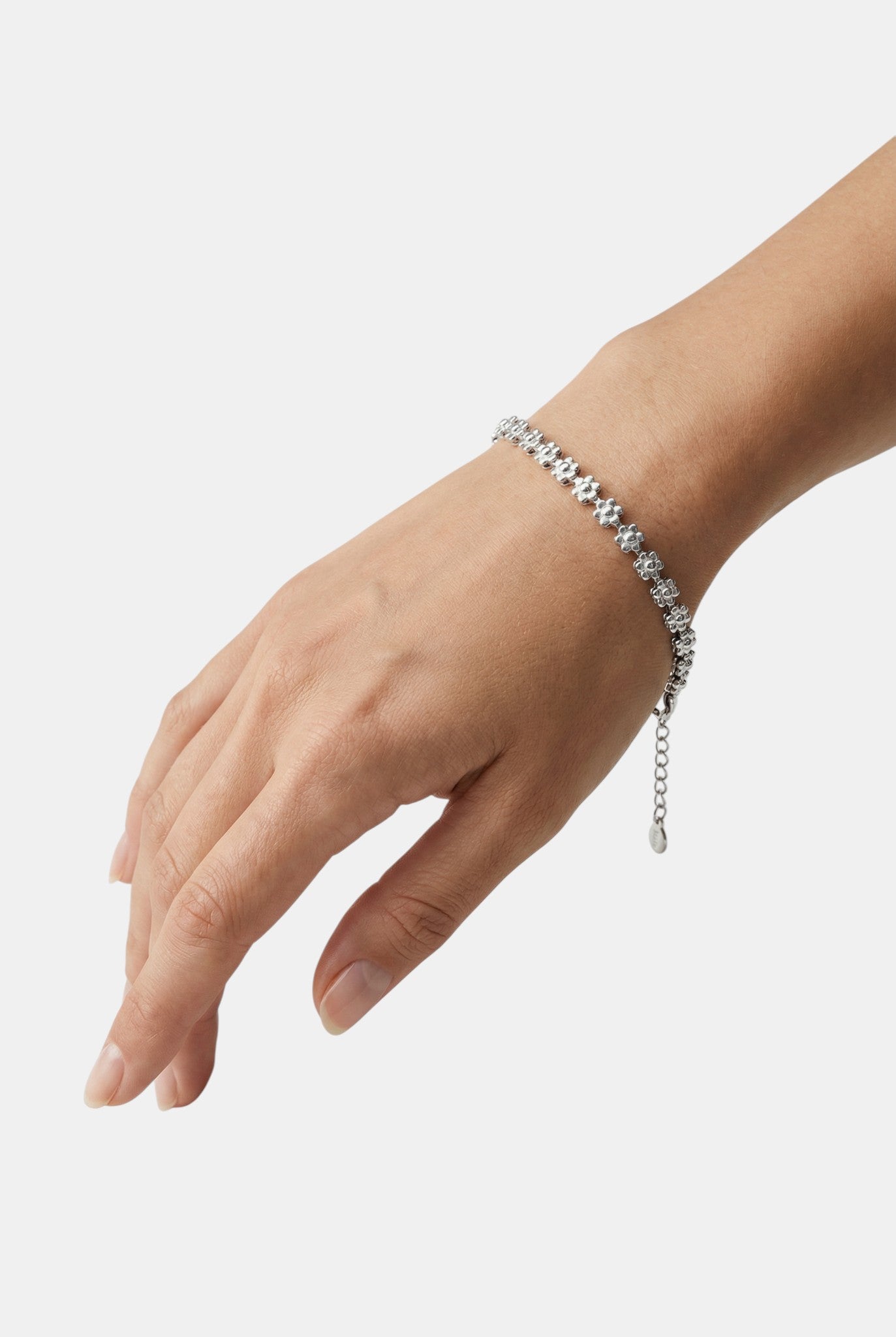 Сребърна гривна - Цветна хармония