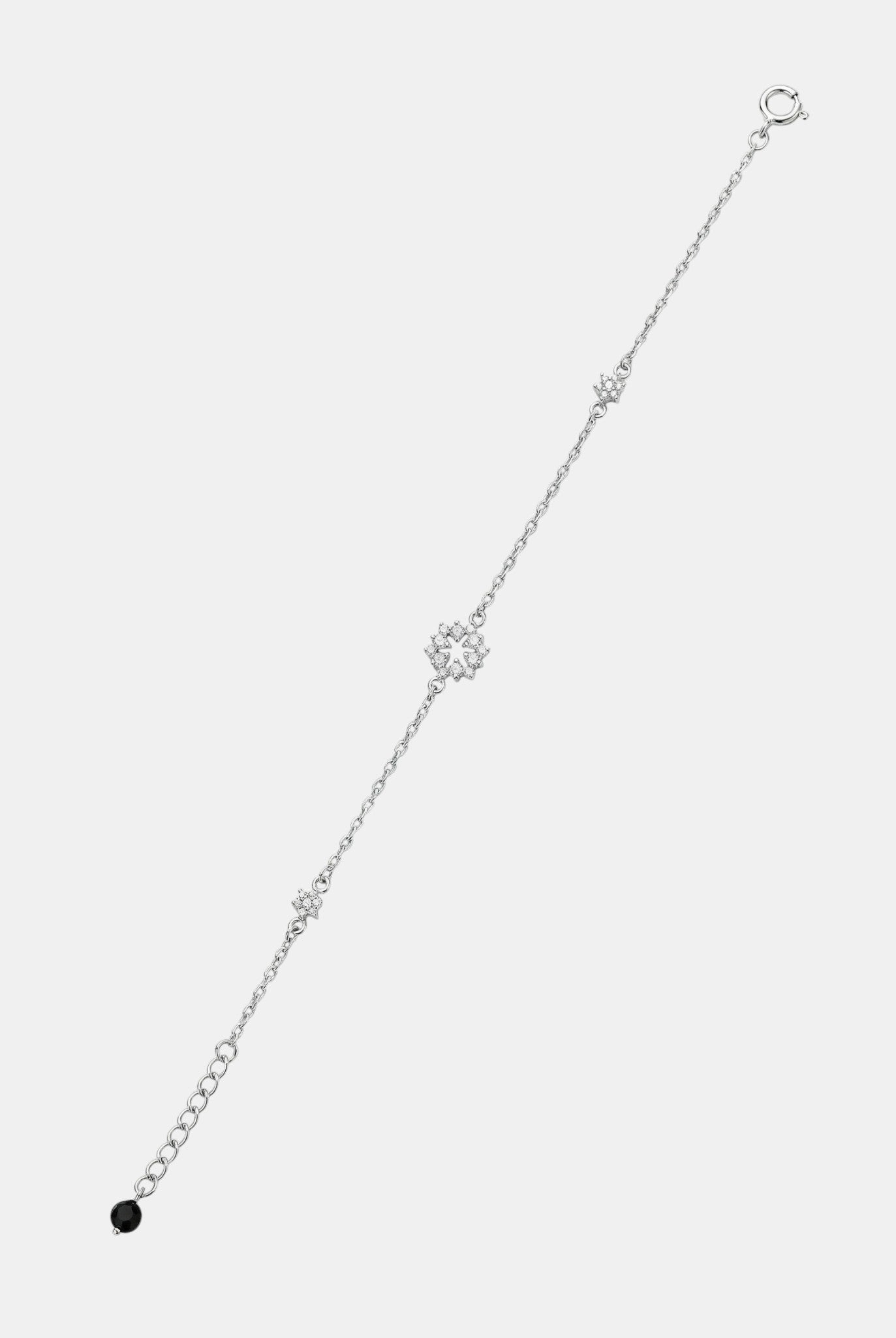 Сребърна гривна - Нощна елегантност