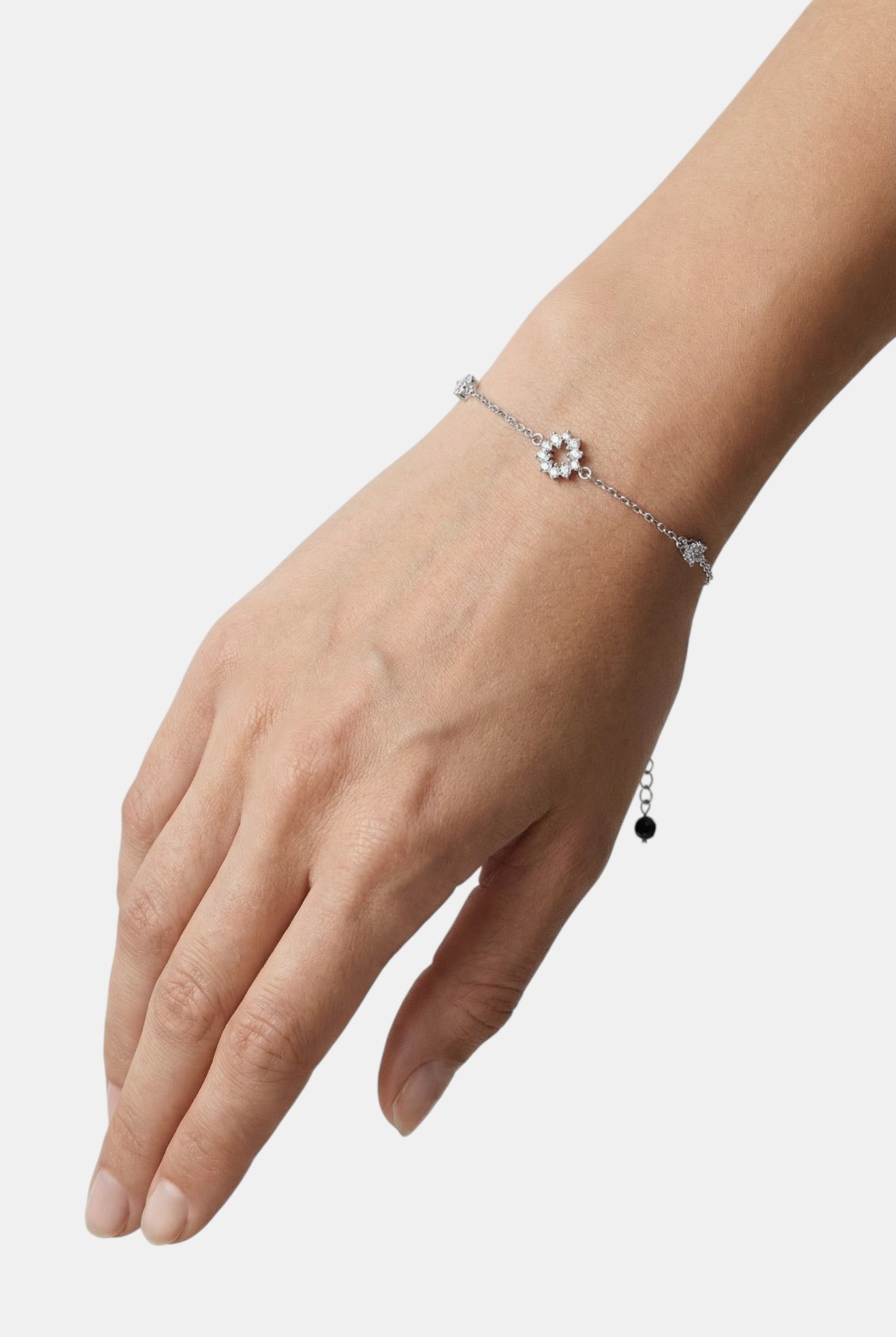 Сребърна гривна - Нощна елегантност