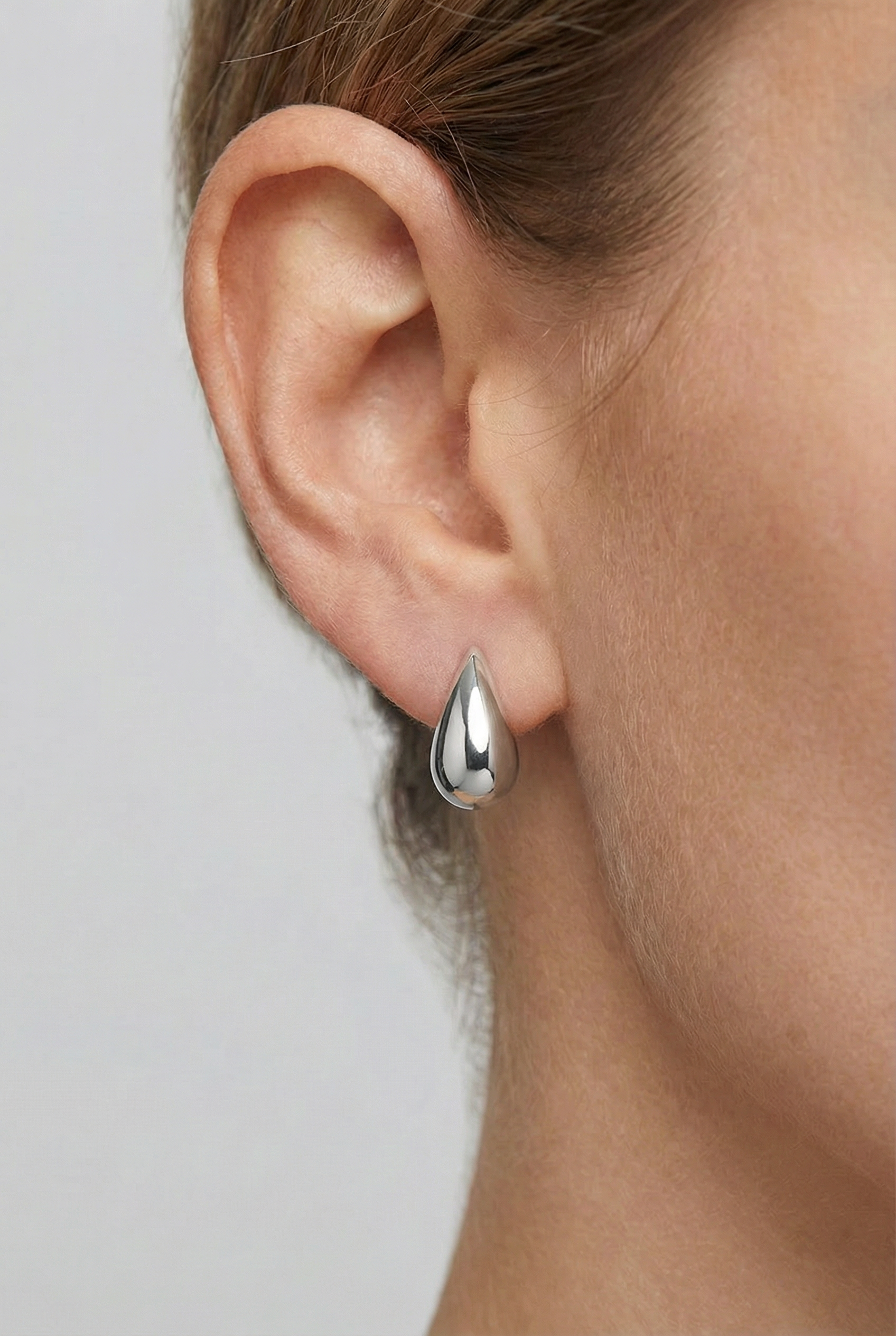 Сребърни обеци - Сребърна Капка