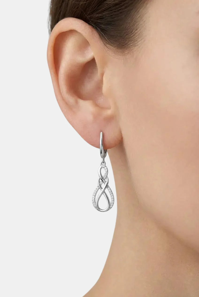 Сребърни обеци – Безкрайност