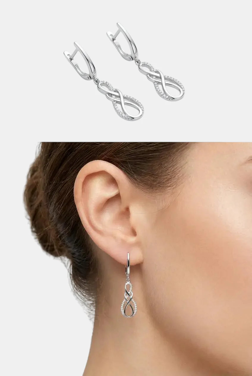 Сребърни обеци – Безкрайност