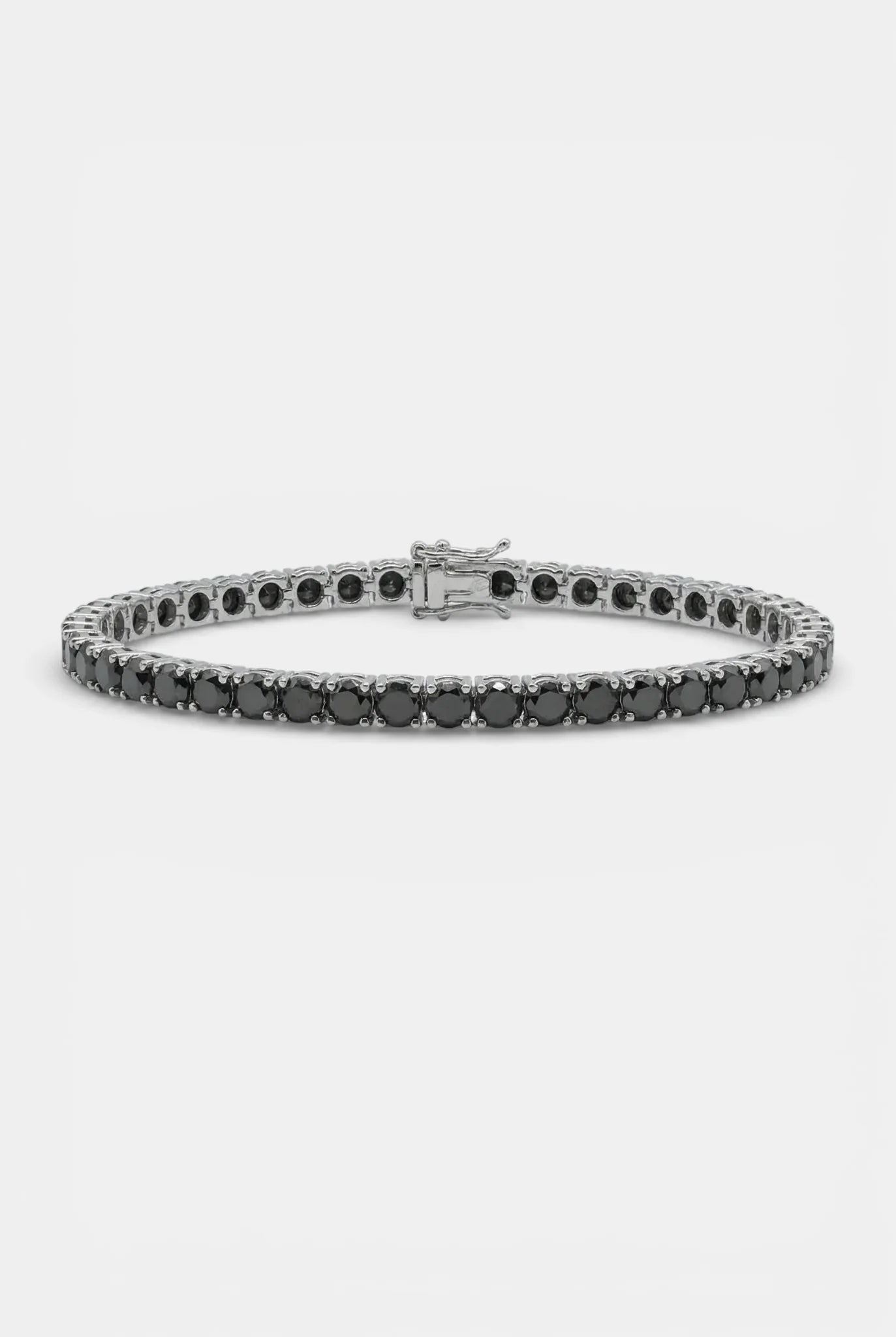 Сребърна гривна - Черен Блясък