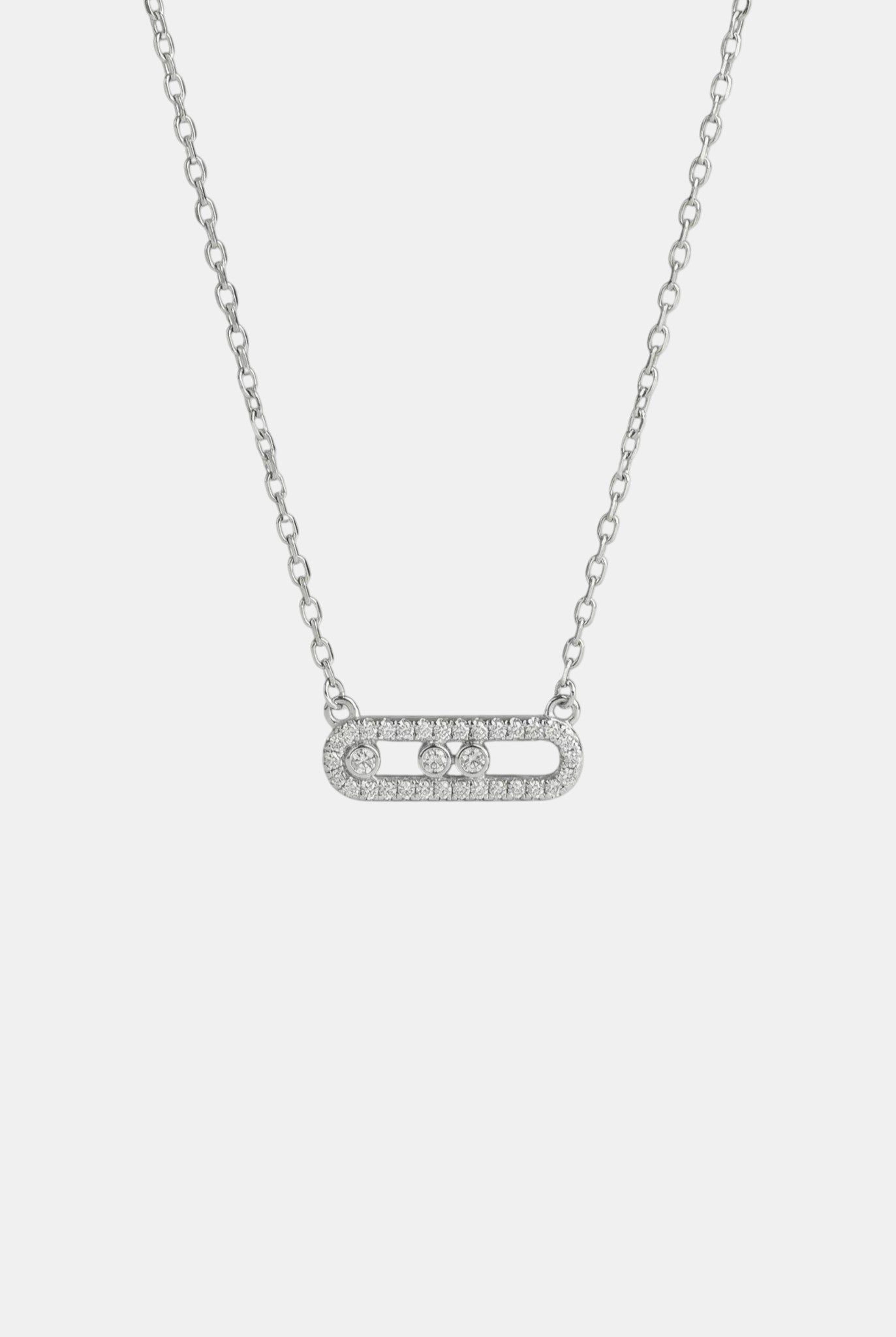 Сребърно колие - Изискан Контур