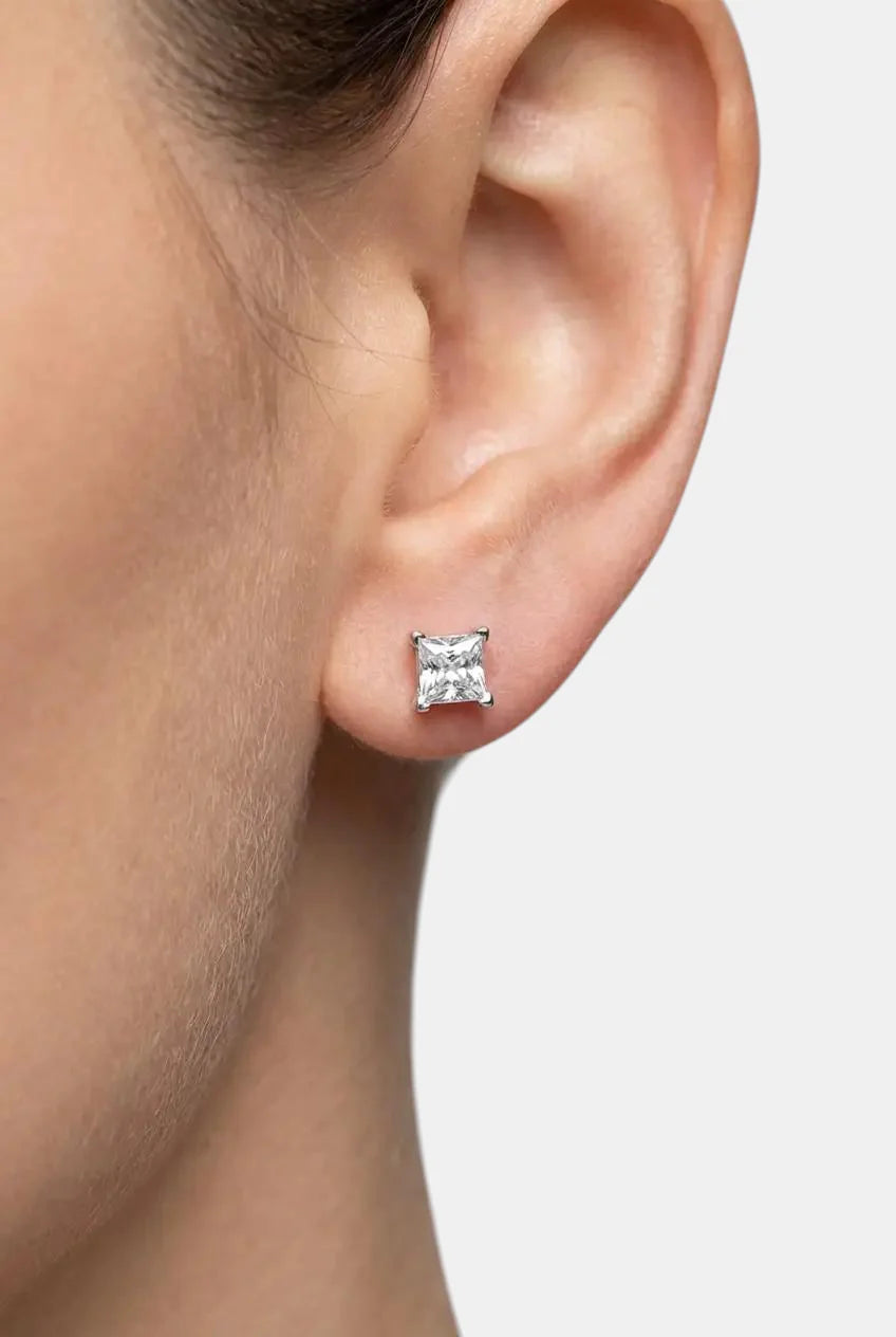 Сребърни обеци – Чист Квадрат