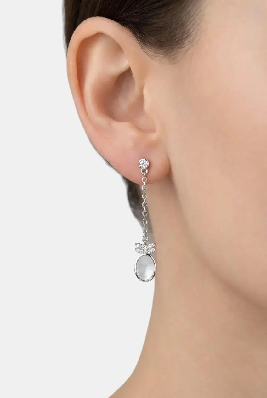 Сребърни обеци – Нежно Движение