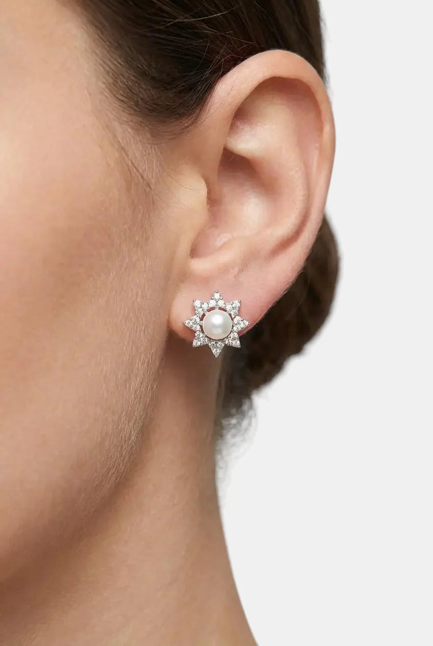Сребърни обеци - Звездна Перла